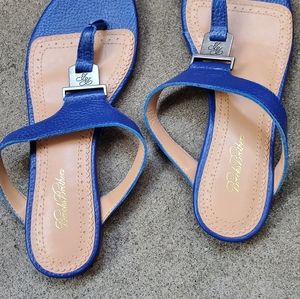 Brooks Brothers Cobalt blue slippers